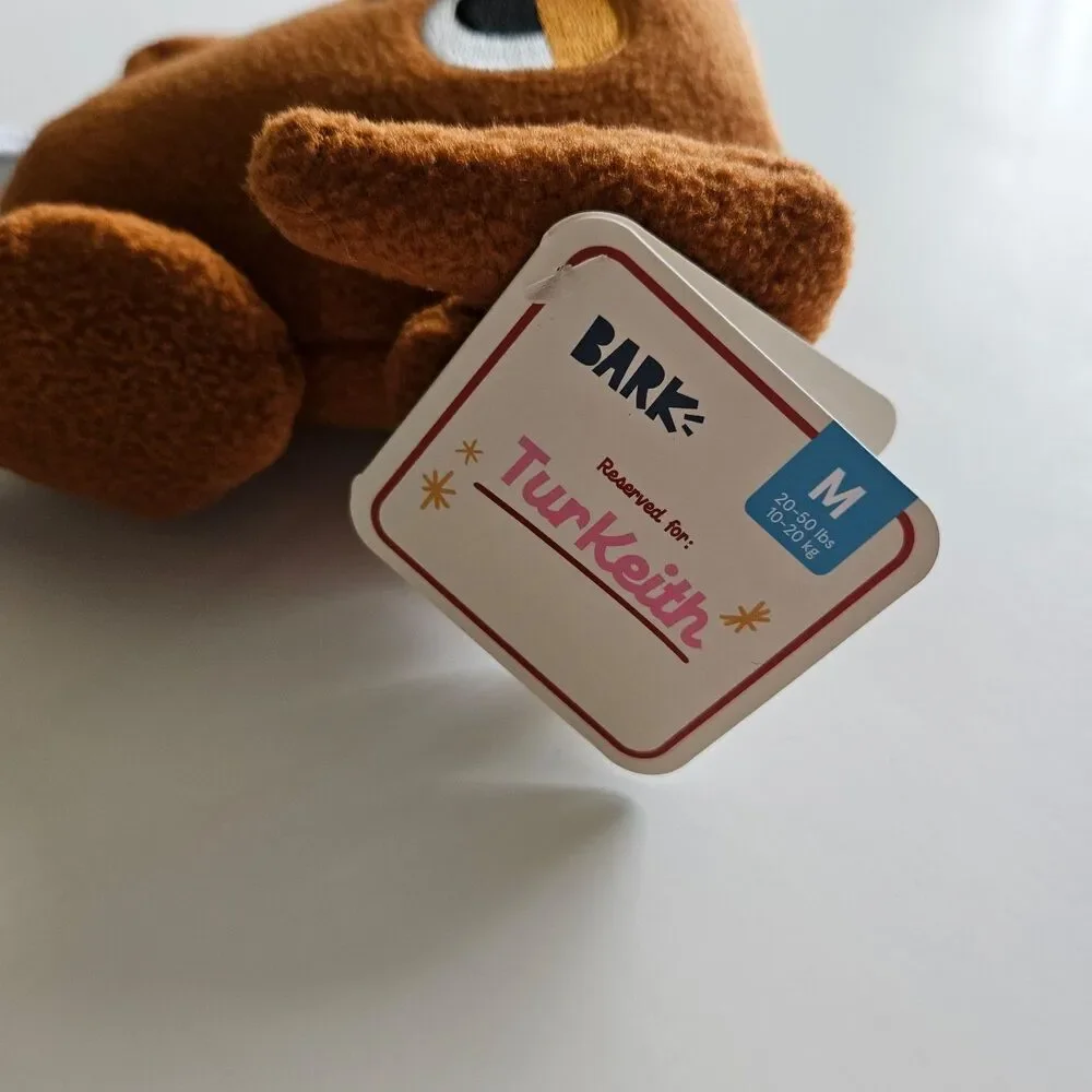 Barkbox dog toy Turkeith turkey Thanksgiving NWT